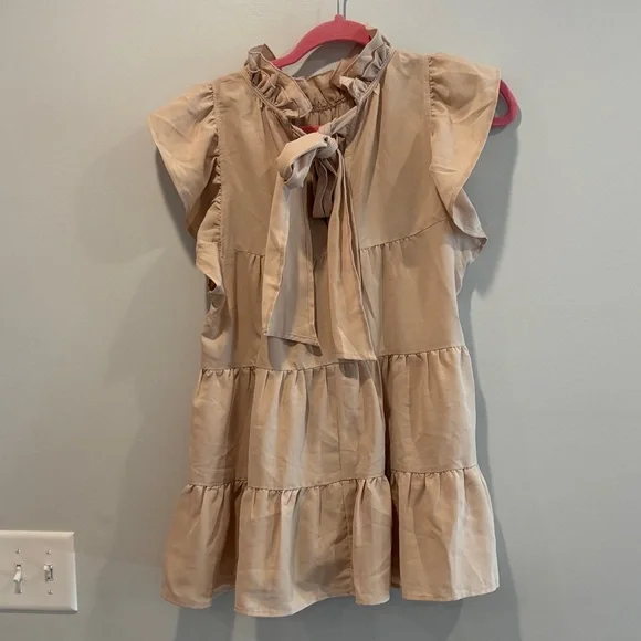 Entro Cream Ruffle Sleeve Tank Top - Picture 3 of 3